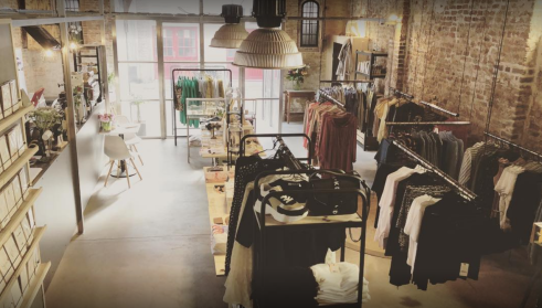 winkel van Cotton & Coffee binnen