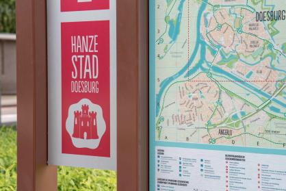 Bord stadsplattegrond